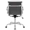 Global Industrial Conference Room Chair with Mid Back & Fixed Arms, Fabric, Gray 695503FGY - alternate 7